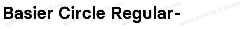 Basier Circle Regular字体转换